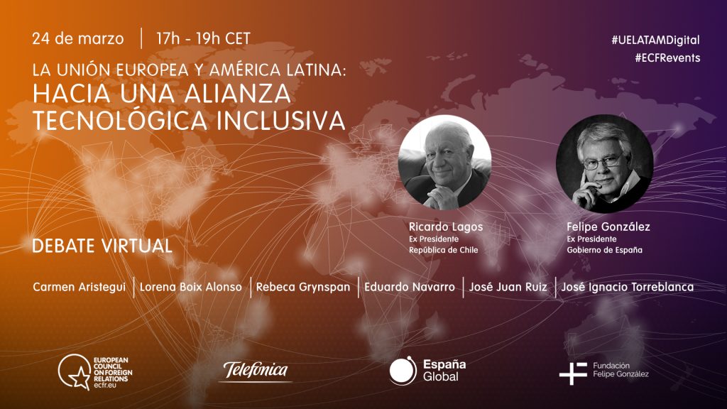 ‘La Unión Europea y América Latina: una alianza tecnológica inclusiva’. Una conversación entre Felipe González y Ricardo Lagos