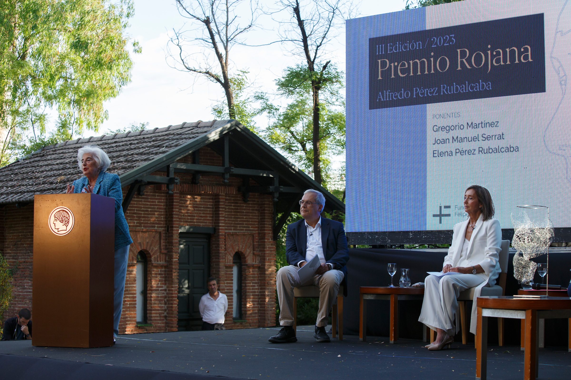 12/Junio/2023 Madrid.
Entrega del Premio Rojana de la Fundación Felipe González a Francisca Sauquillo.© JOAN COSTA